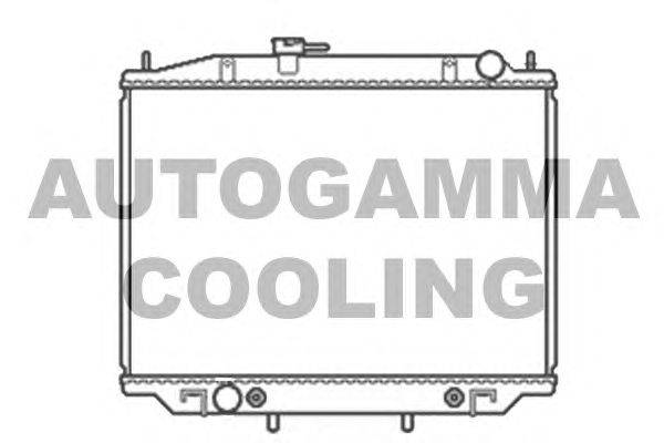 Радиатор, охлаждение двигателя AUTOGAMMA 102932
