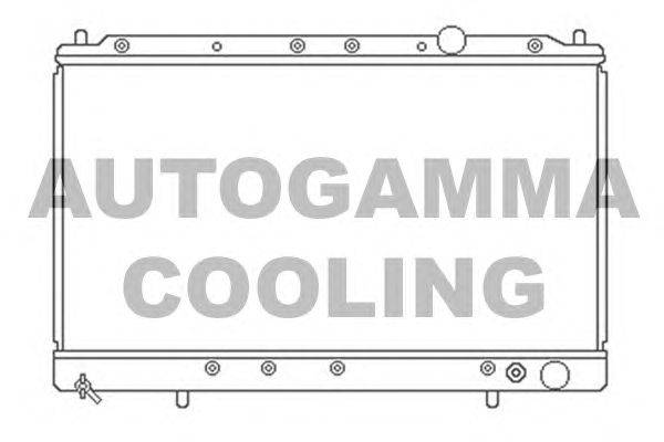 Радиатор, охлаждение двигателя AUTOGAMMA 103162