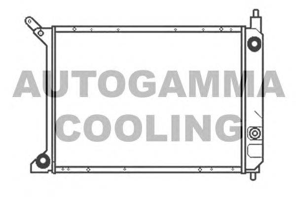 Радиатор, охлаждение двигателя AUTOGAMMA 103181