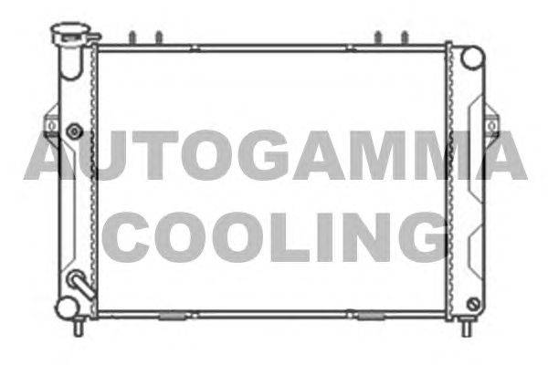 Радиатор, охлаждение двигателя AUTOGAMMA 103665