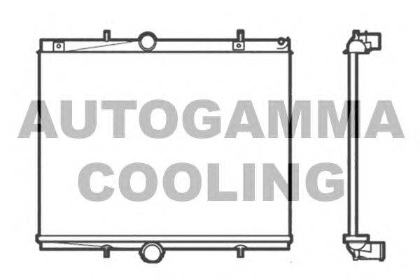 Радиатор, охлаждение двигателя AUTOGAMMA 104503