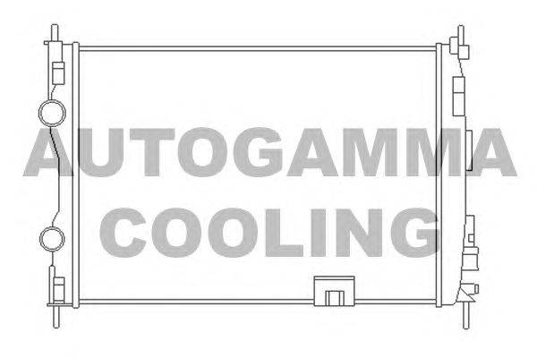 Радиатор, охлаждение двигателя AUTOGAMMA 104531