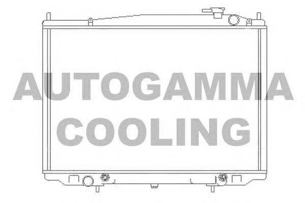 Радиатор, охлаждение двигателя AUTOGAMMA 104692