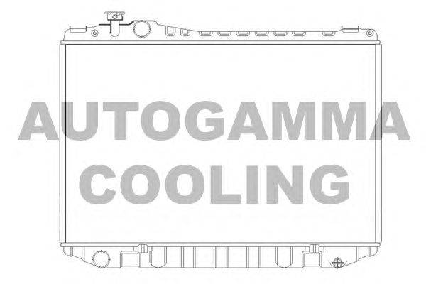 Радиатор, охлаждение двигателя AUTOGAMMA 104723