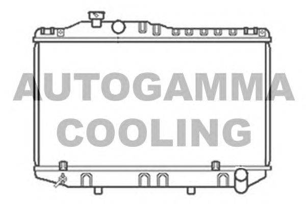 Радиатор, охлаждение двигателя AUTOGAMMA 104724