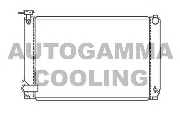 Радиатор, охлаждение двигателя AUTOGAMMA 105163
