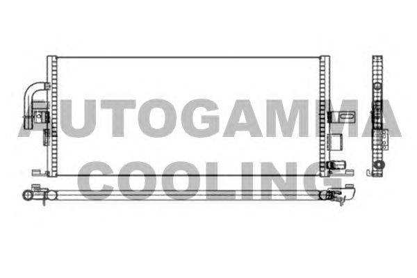 Радиатор, охлаждение двигателя AUTOGAMMA 105384