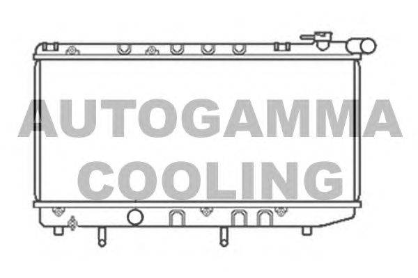 Радиатор, охлаждение двигателя AUTOGAMMA 105526