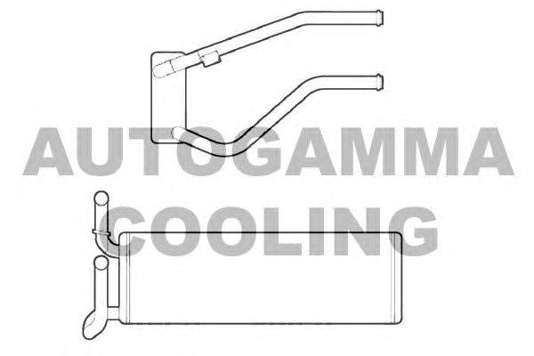 Теплообменник, отопление салона AUTOGAMMA 105894