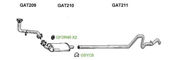 Система выпуска ОГ GT Exhaust 10333