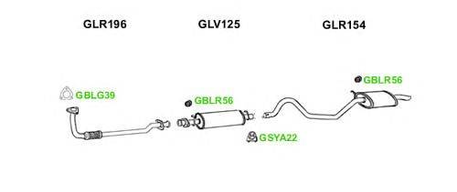 Система выпуска ОГ GT Exhaust 10545