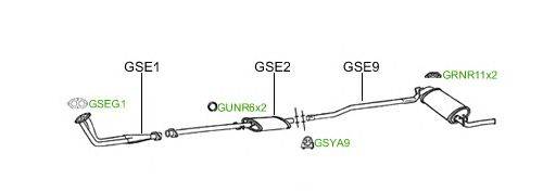 Система выпуска ОГ GT Exhaust 2110