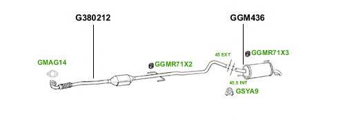 Система выпуска ОГ GT Exhaust 3894