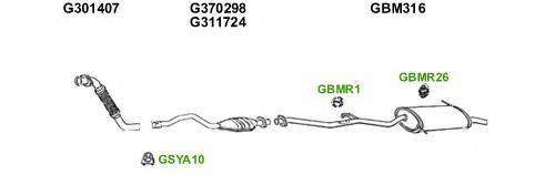 Система выпуска ОГ GT Exhaust 5697