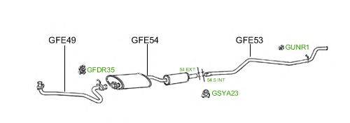 Система выпуска ОГ GT Exhaust 832