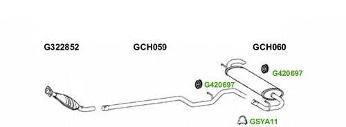 Система выпуска ОГ GT Exhaust 9362