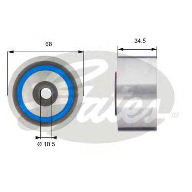 Паразитный / Ведущий ролик, зубчатый ремень GATES T42203