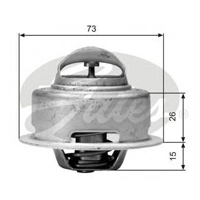 Термостат, охлаждающая жидкость GATES TH01591G1