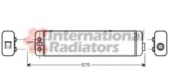 масляный радиатор, двигательное масло VAN WEZEL 06003178
