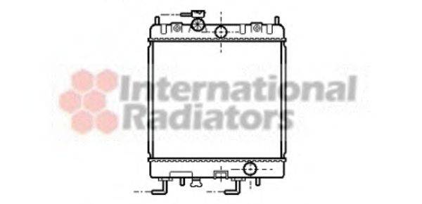 Радиатор, охлаждение двигателя VAN WEZEL 13002168