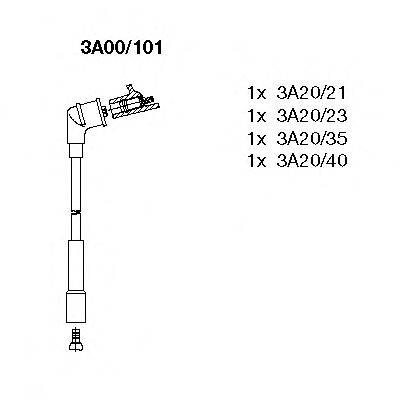 Комплект проводов зажигания BREMI 3A00/101