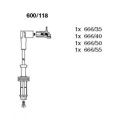 Комплект проводов зажигания BREMI 600/118
