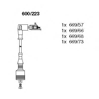 Комплект проводов зажигания BREMI 600/223