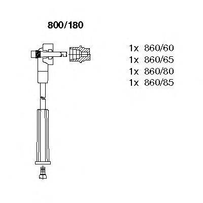 Комплект проводов зажигания BREMI 800180