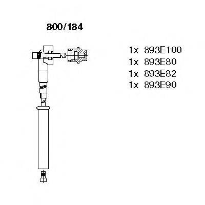 Комплект проводов зажигания BREMI 800184