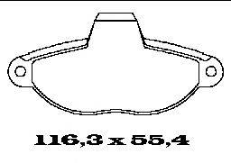 Комплект тормозных колодок, дисковый тормоз FTE BL1302A1