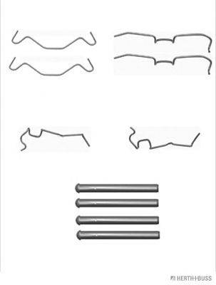 Комплектующие, колодки дискового тормоза HERTH+BUSS JAKOPARTS J3666004