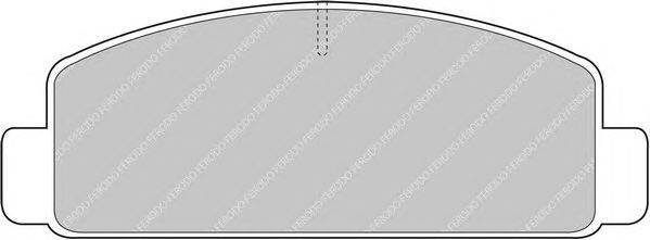 Комплект тормозных колодок, дисковый тормоз FERODO FDB371