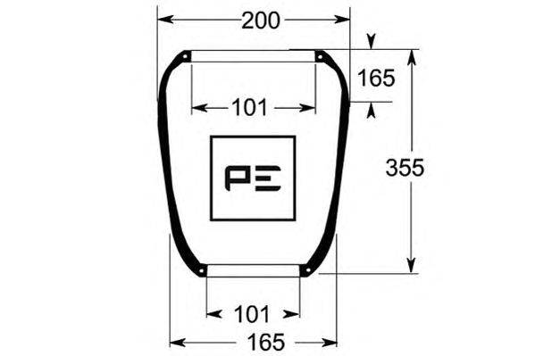 Кожух пневматической рессоры PE Automotive 084.034-70A