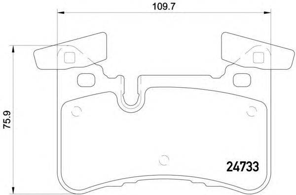 Комплект тормозных колодок, дисковый тормоз BREMBO P50110