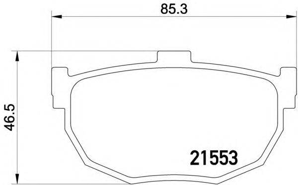 Комплект тормозных колодок, дисковый тормоз MINTEX 21555