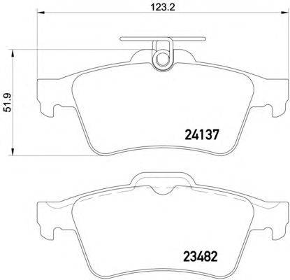 Комплект тормозных колодок, дисковый тормоз VOLVO 31341324