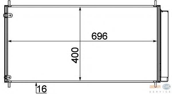 Конденсатор, кондиционер HELLA 8FC 351 310-151