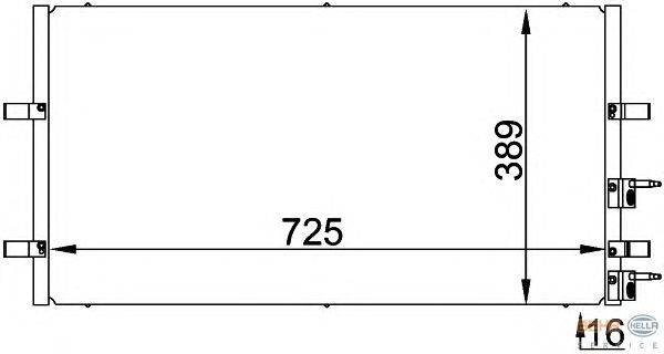 Конденсатор, кондиционер HELLA 8FC 351 318-411