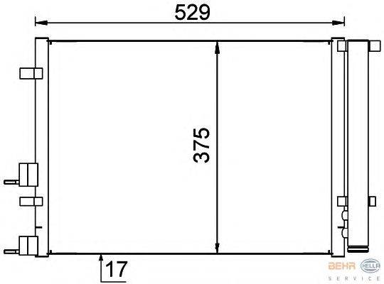 Конденсатор, кондиционер HELLA 8FC 351 318-671