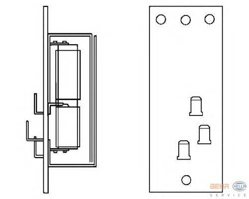 Сопротивление, вентилятор салона BEHR SERVICE 9007302