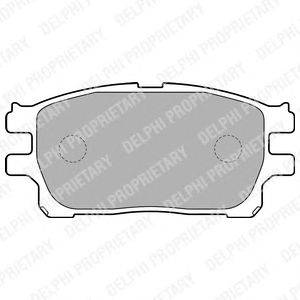 Комплект тормозных колодок, дисковый тормоз DELPHI 23759