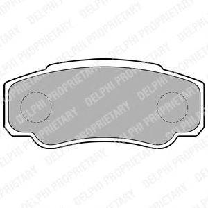Комплект тормозных колодок, дисковый тормоз DELPHI 23921