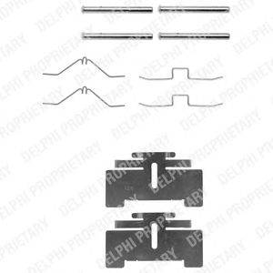 Комплектующие, колодки дискового тормоза DELPHI LX0034
