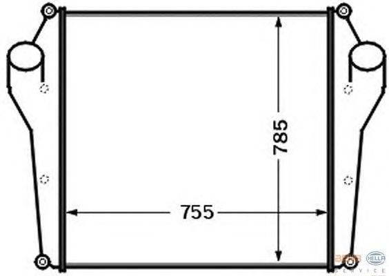 Интеркулер HELLA 8ML 376 727-591