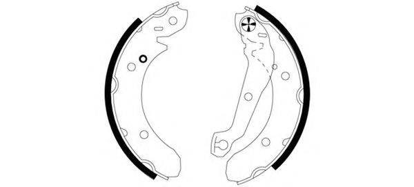 Комплект тормозных колодок HELLA 8DB355000141