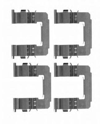 Комплектующие, колодки дискового тормоза HELLA 8DZ 355 204-161