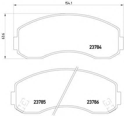 Комплект тормозных колодок, дисковый тормоз HELLA 8DB 355 010-131