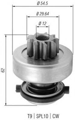 Ведущая шестерня, стартер MAGNETI MARELLI 940113020377