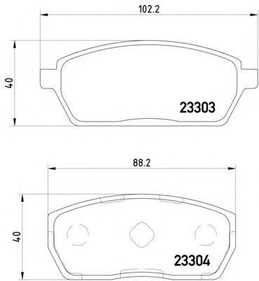 Комплект тормозных колодок, дисковый тормоз HELLA 8DB 355 011-611