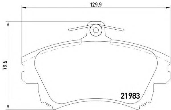 Комплект тормозных колодок, дисковый тормоз HELLA 8DB 355 017-041